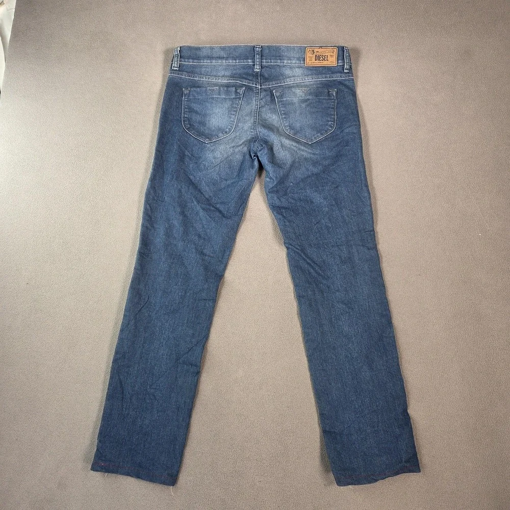 Diesel Jeans Womens 32 Blue Livier Super Slim Jegging Low Waist Stretch Denim